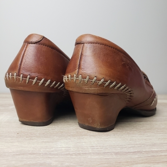 𝅺Womens Leather Pikolinos Square Toe Shoes *Flawed - Picture 4 of 12